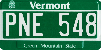 VT license plate PNE548