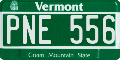 VT license plate PNE556