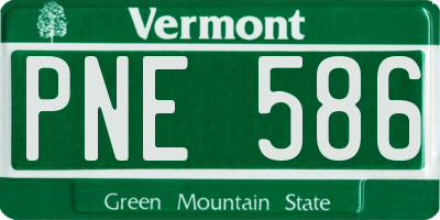 VT license plate PNE586