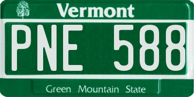 VT license plate PNE588