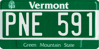 VT license plate PNE591
