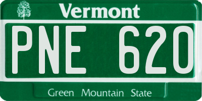 VT license plate PNE620