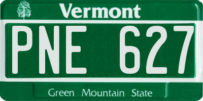 VT license plate PNE627