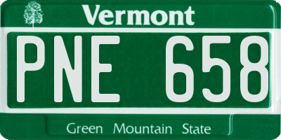 VT license plate PNE658