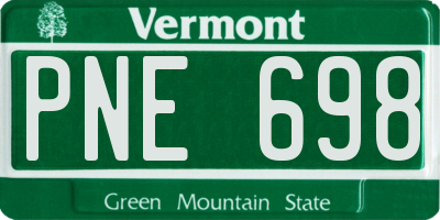 VT license plate PNE698