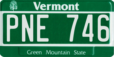 VT license plate PNE746