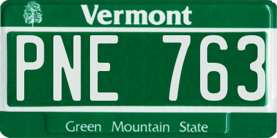 VT license plate PNE763