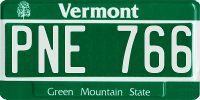 VT license plate PNE766