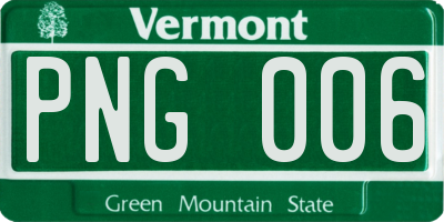 VT license plate PNG006