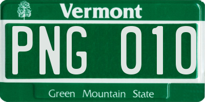 VT license plate PNG010