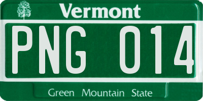 VT license plate PNG014