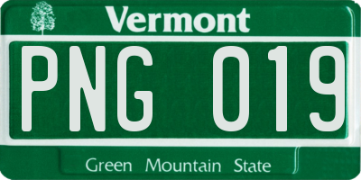 VT license plate PNG019
