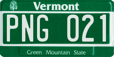 VT license plate PNG021