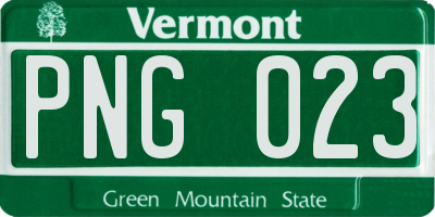 VT license plate PNG023