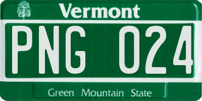 VT license plate PNG024