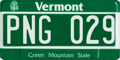 VT license plate PNG029