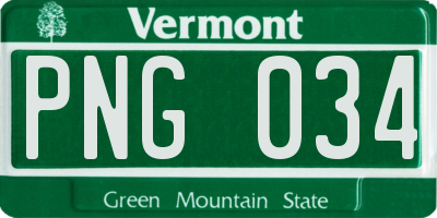 VT license plate PNG034