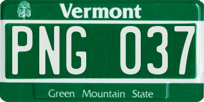 VT license plate PNG037