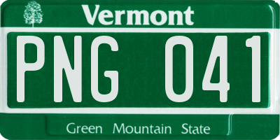 VT license plate PNG041