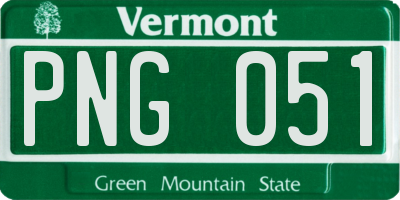 VT license plate PNG051