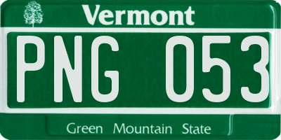 VT license plate PNG053