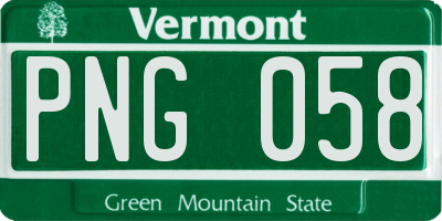 VT license plate PNG058