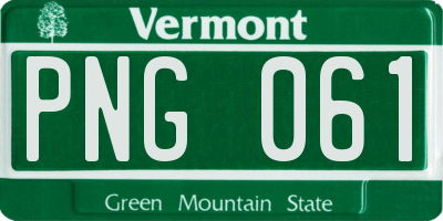 VT license plate PNG061