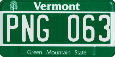 VT license plate PNG063