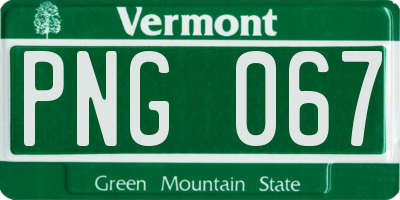 VT license plate PNG067