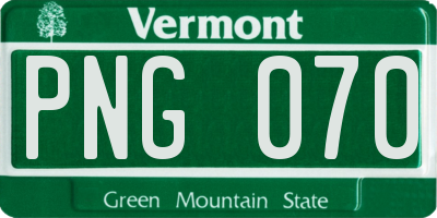 VT license plate PNG070