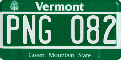 VT license plate PNG082
