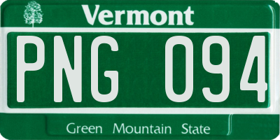 VT license plate PNG094