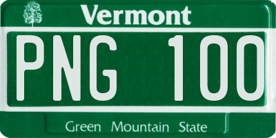 VT license plate PNG100
