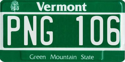 VT license plate PNG106