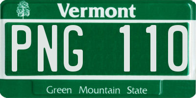 VT license plate PNG110