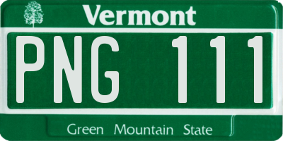 VT license plate PNG111
