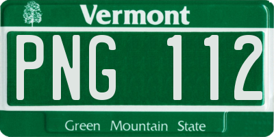 VT license plate PNG112