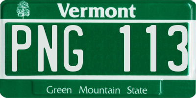 VT license plate PNG113