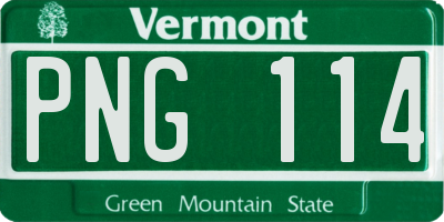VT license plate PNG114