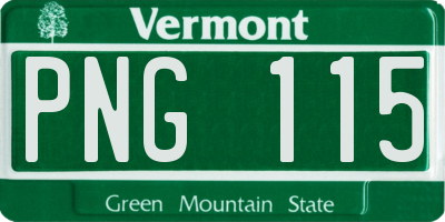 VT license plate PNG115