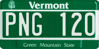VT license plate PNG120