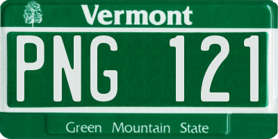 VT license plate PNG121