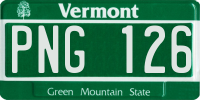 VT license plate PNG126