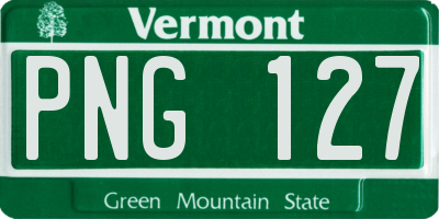 VT license plate PNG127