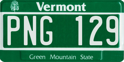 VT license plate PNG129