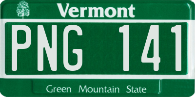 VT license plate PNG141