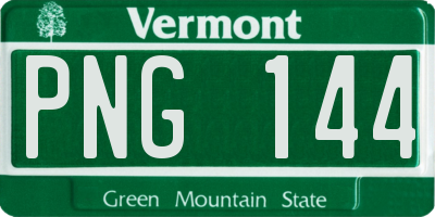 VT license plate PNG144