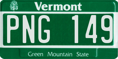 VT license plate PNG149