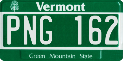 VT license plate PNG162