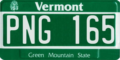 VT license plate PNG165